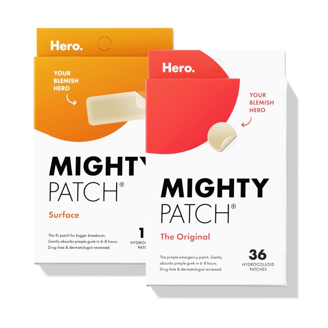Mighty Patch Original 36ct and Surface Pimple Patch 10ct Bundle